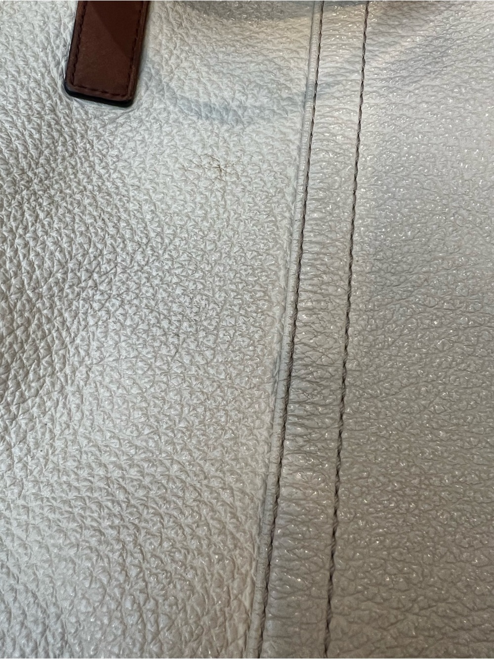 Coach Cream and Brown Leather Two-Tone Tote - Picture 3 of 15